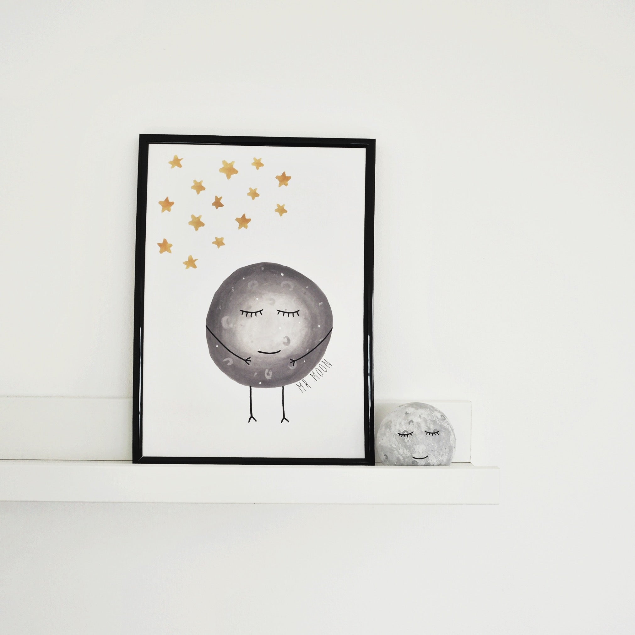 moon print for childrens rooms